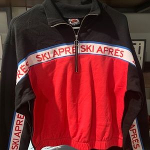 Ski apres zip up sweater